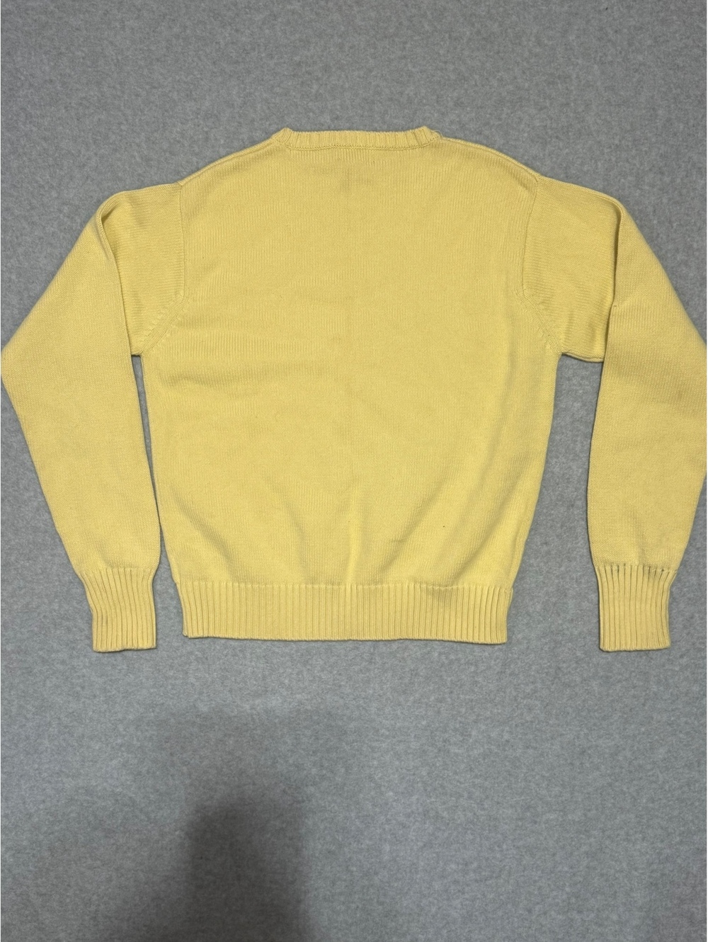 Vintage RLL Ralph Lauren Yellow Cotton Crewneck - Picture 4 of 5
